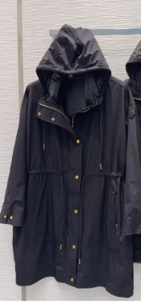 Moncler 2025 Sainbel 2-in-1 Long Coat Black Nylon Down