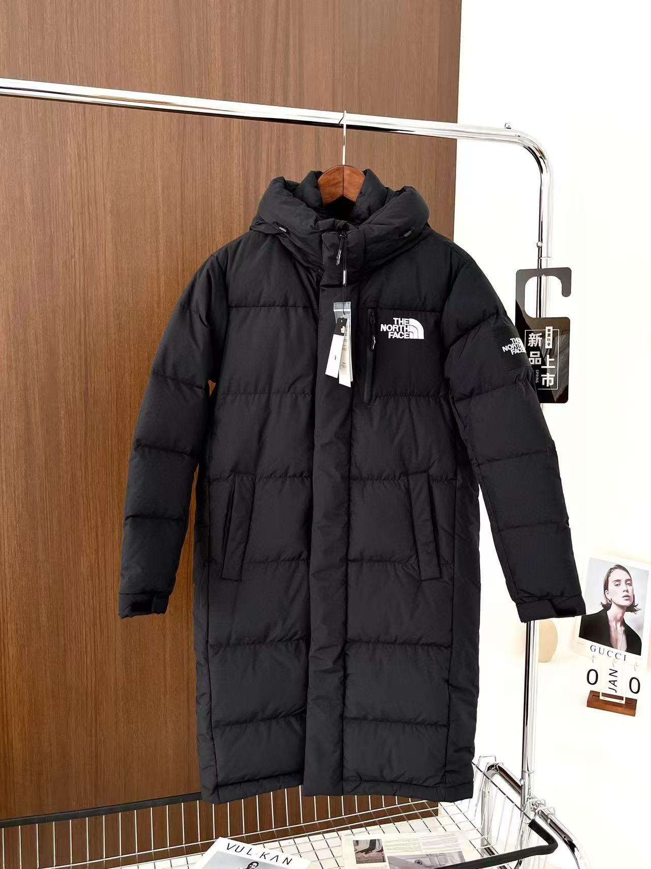 The North Face 2025 Long Jacket Black Down Polyester