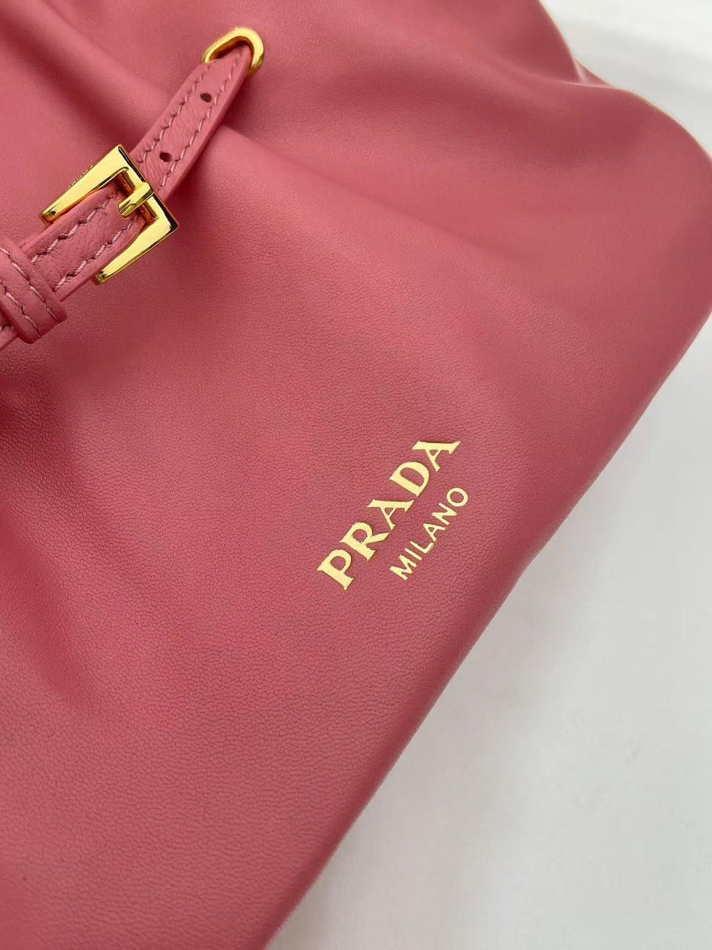 Prada Cloud Bag 25cm Pink Sheepskin