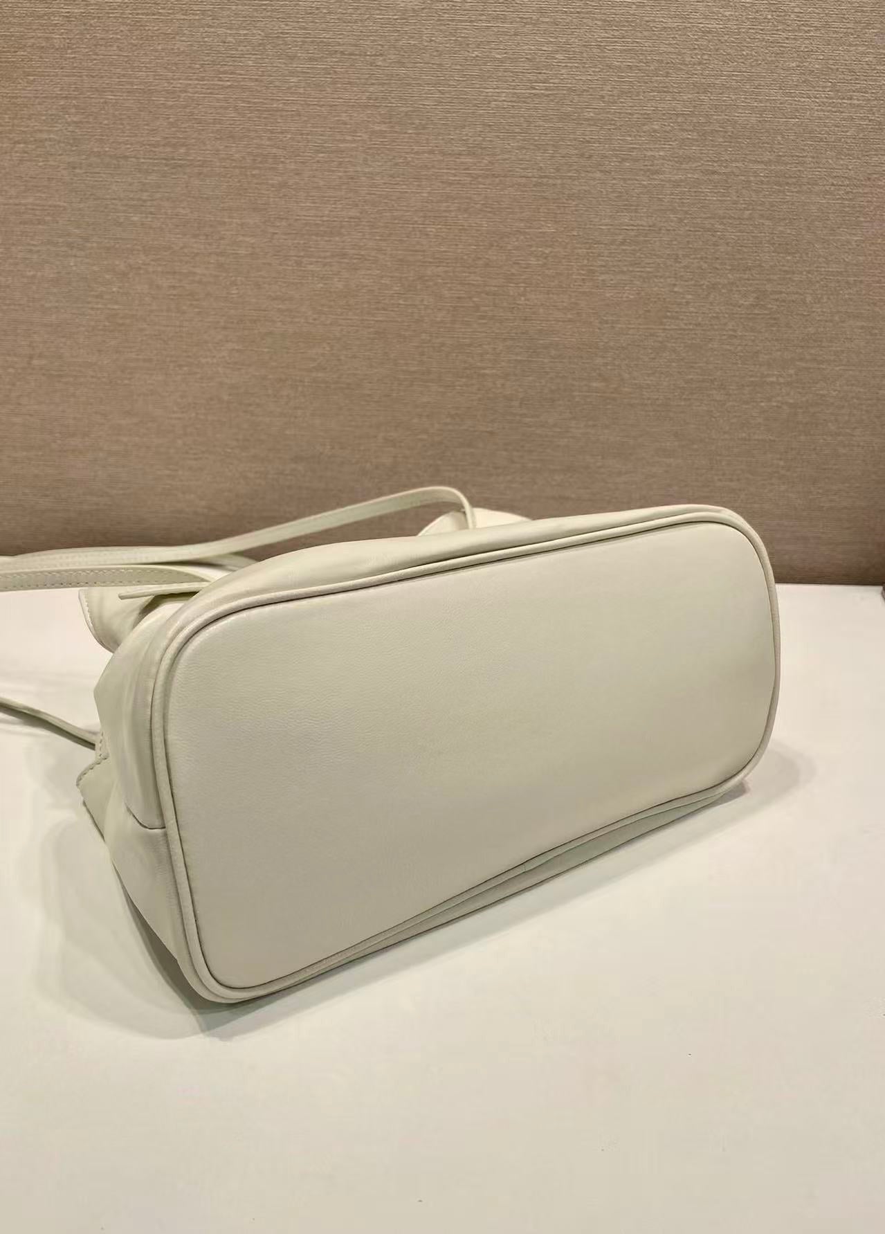 Prada Cloud Bag 25cm Ivory  Sheepskin