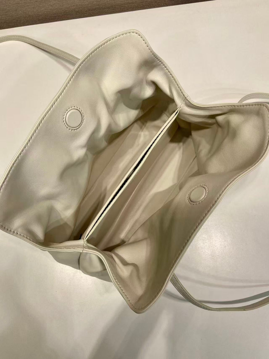 Prada Cloud Bag 25cm Ivory  Sheepskin