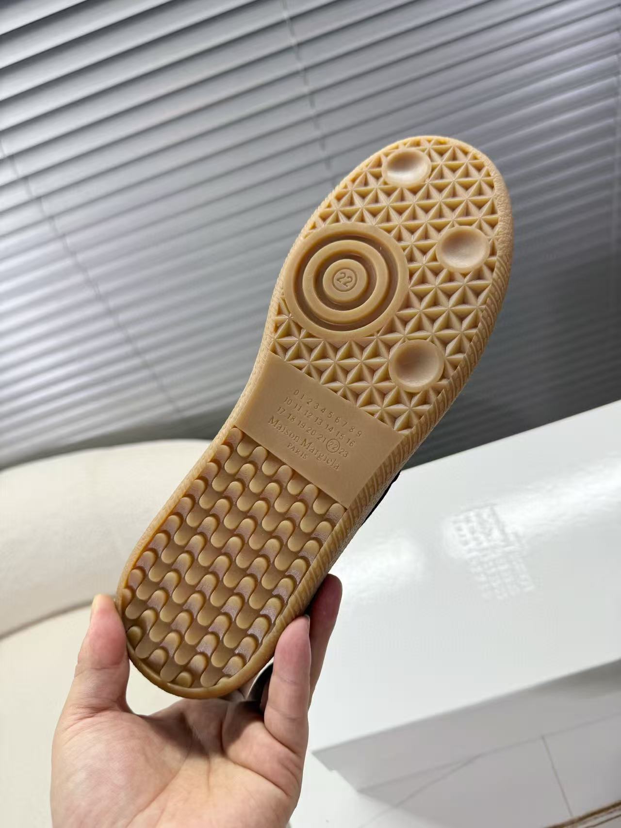 Maison Margiela Sneakers Brown Calfskin Suede Patchwork