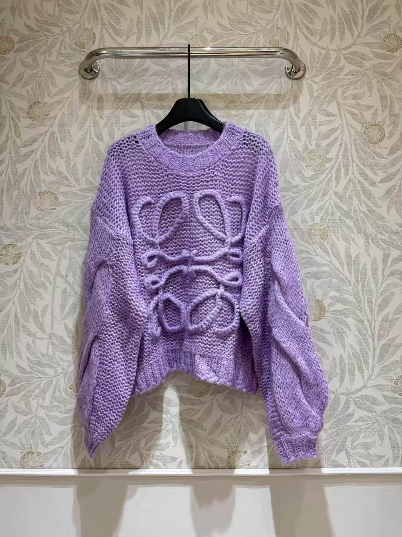 Loewe Anagram open-knit sweater