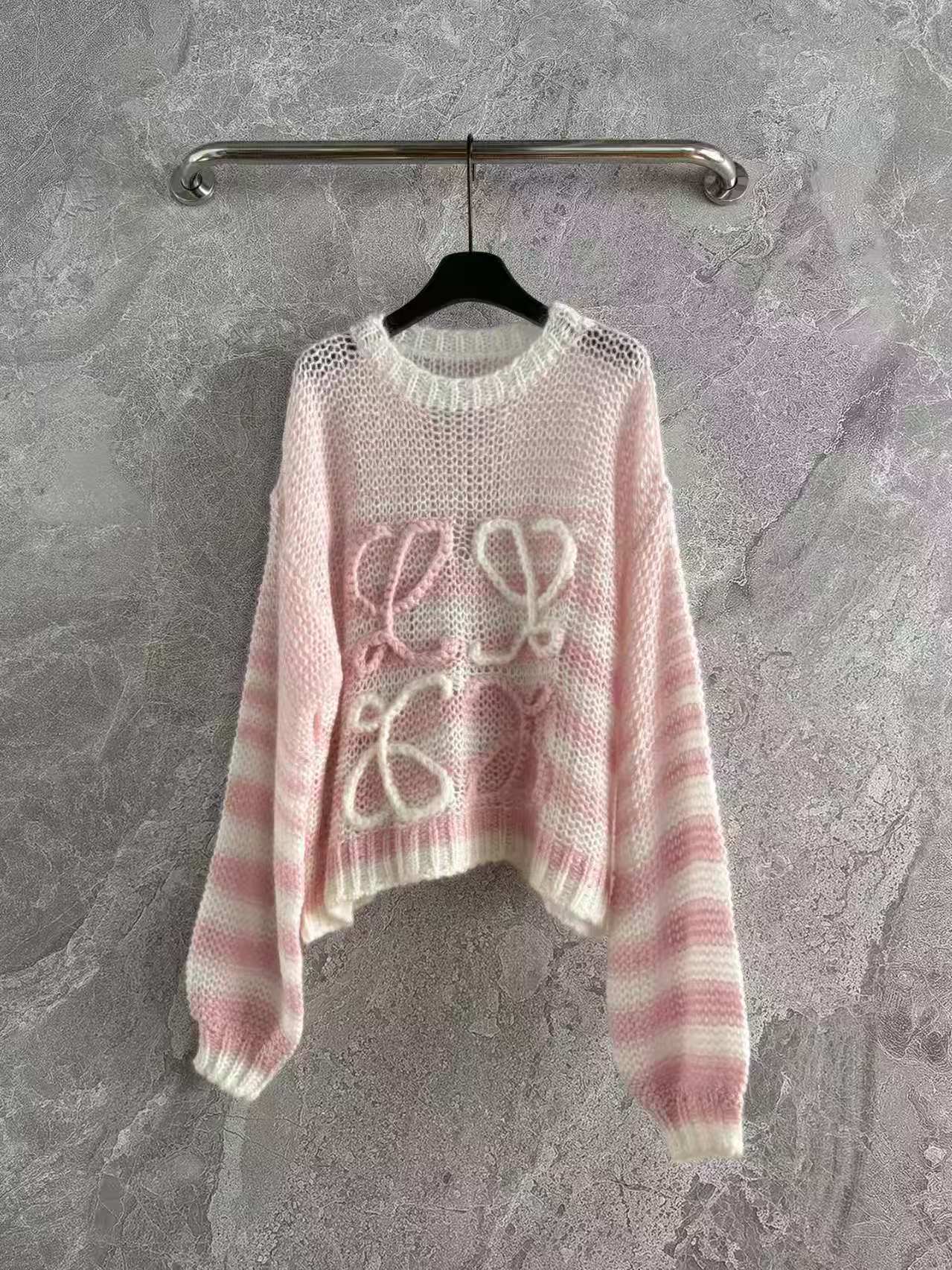 Loewe Anagram open-knit sweater