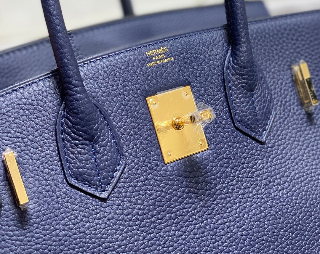 HM Birkin 30cm Dark Navy Blue Epsom Leather
