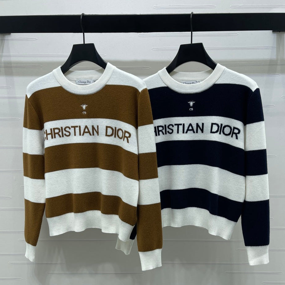 Dior 2025 Striped Pullover Long-sleeved Sweater Wool 321304