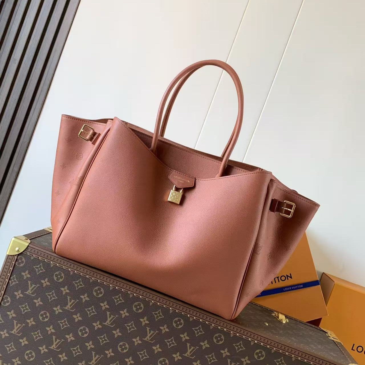 LV Vendome MM Brown Calfskin