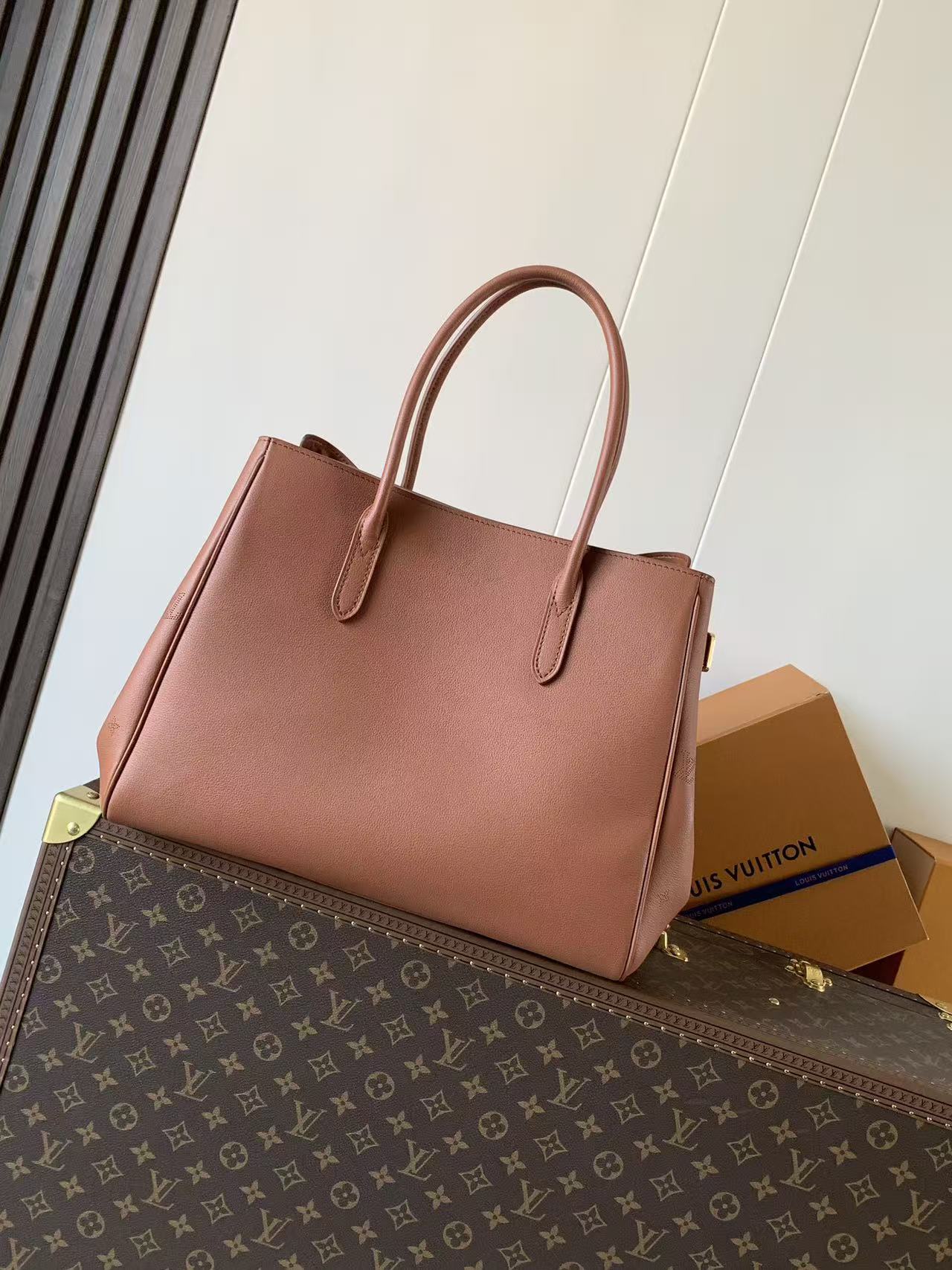 LV Vendome MM Brown Calfskin