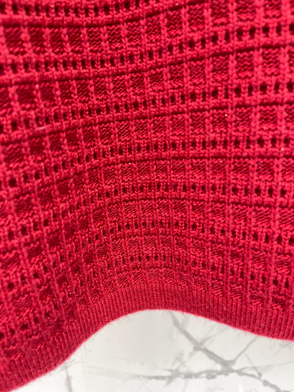 Miumiu 2025 Ruffled V-Neck Knit Cardigan Wool