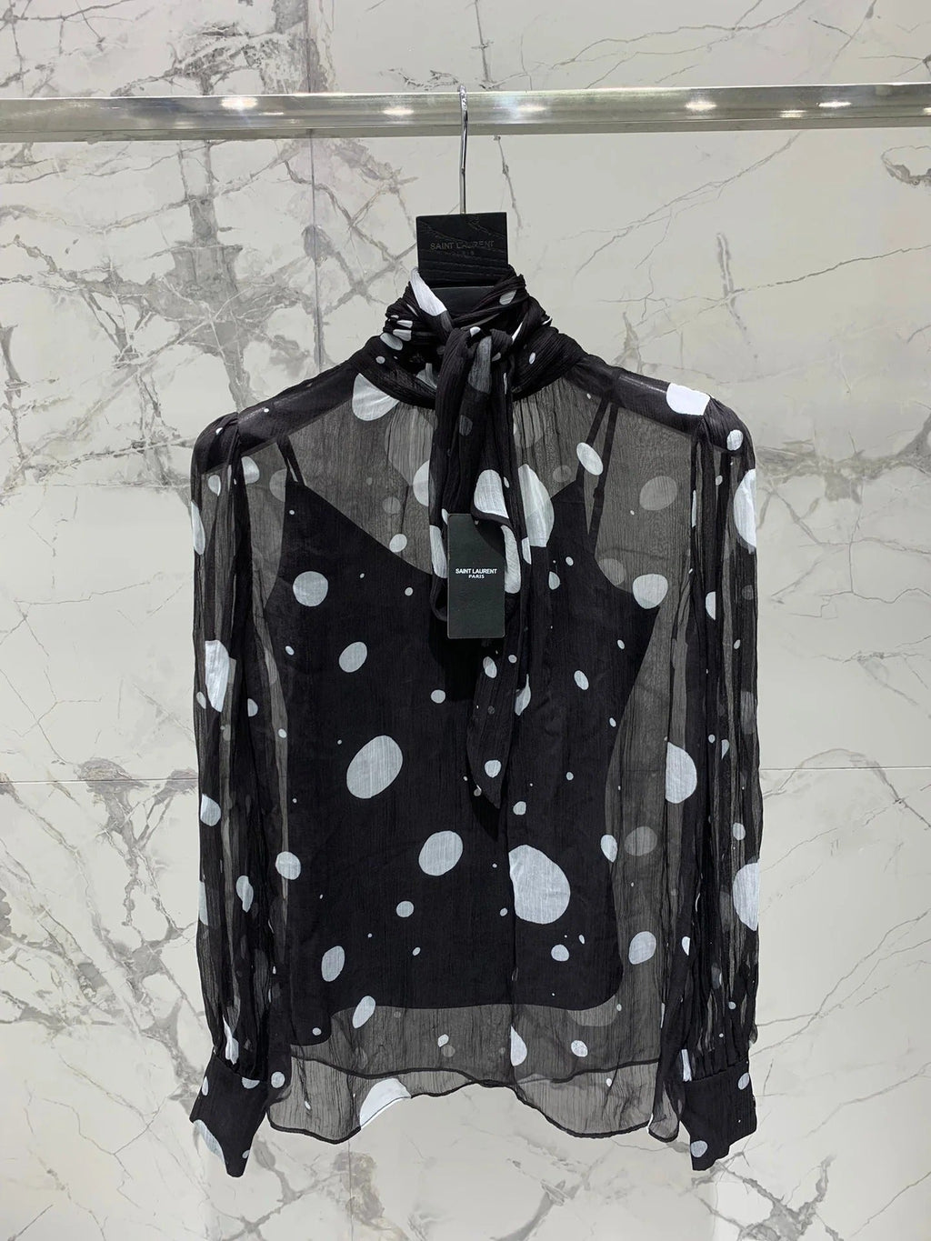 YSL 25S POLKA DOT SHIRT STYLE 212