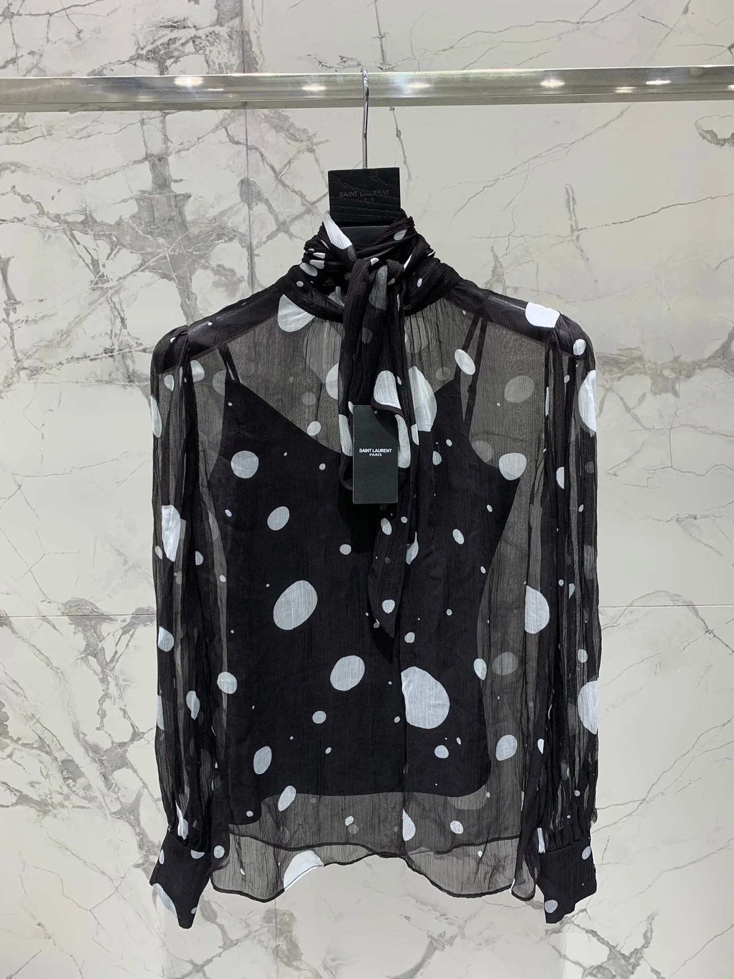 YSL 25S POLKA DOT SHIRT STYLE 212