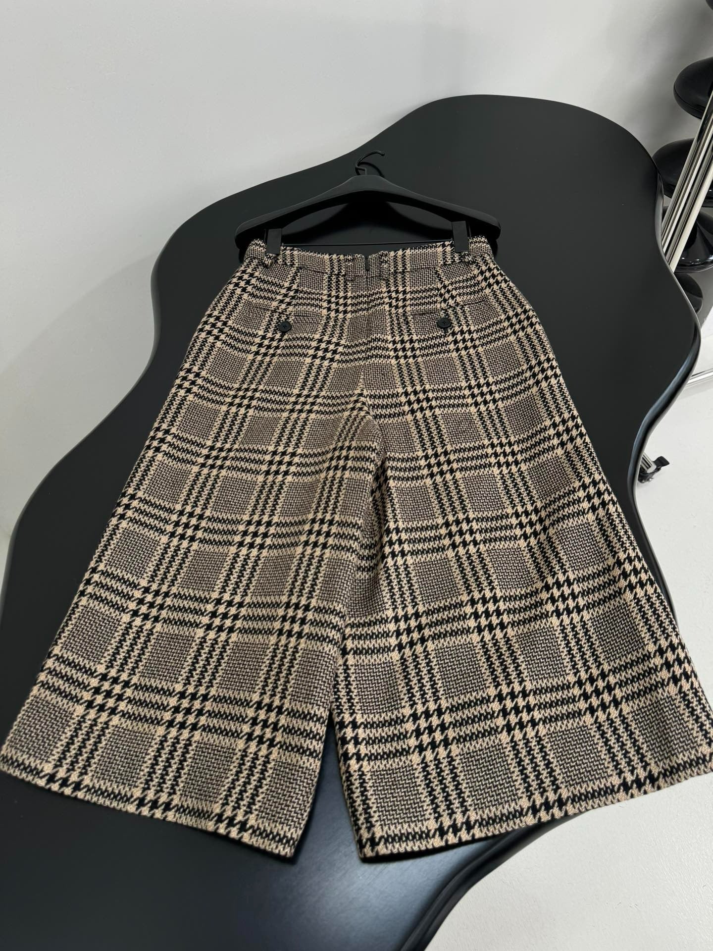 YSL 25S STRIPED STRAIGHT-LEG PANTS STYLE 228