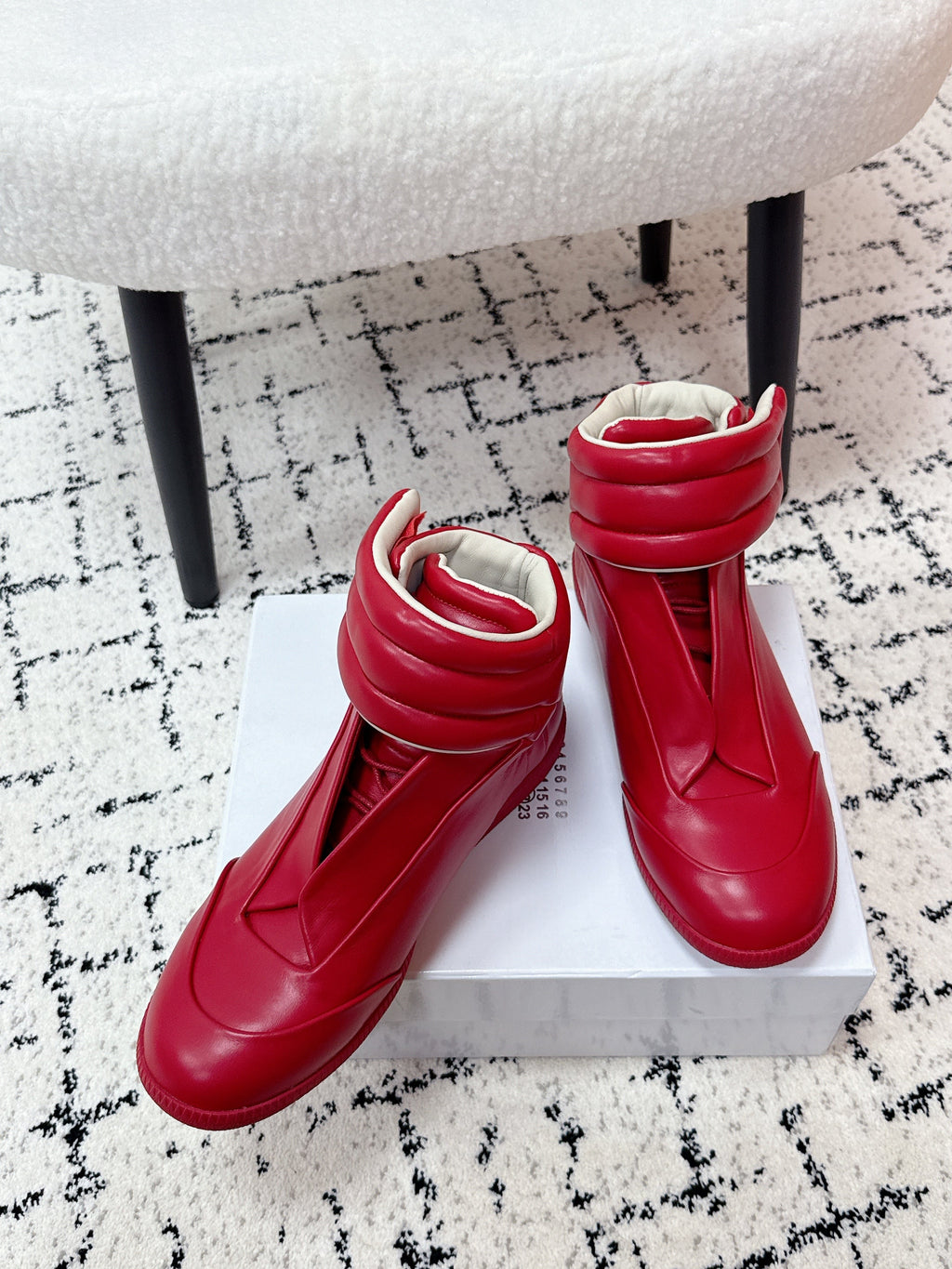 Maison Margiela Future Sneaker Crimson Rose Calfskin Rubber 558432