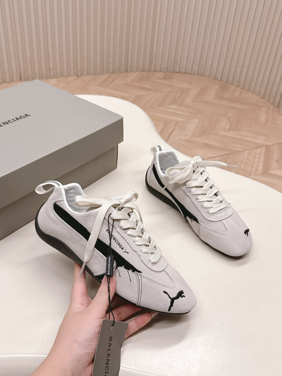 Puma x Balenciaga Speedcat Sneaker Grey Suede 565082