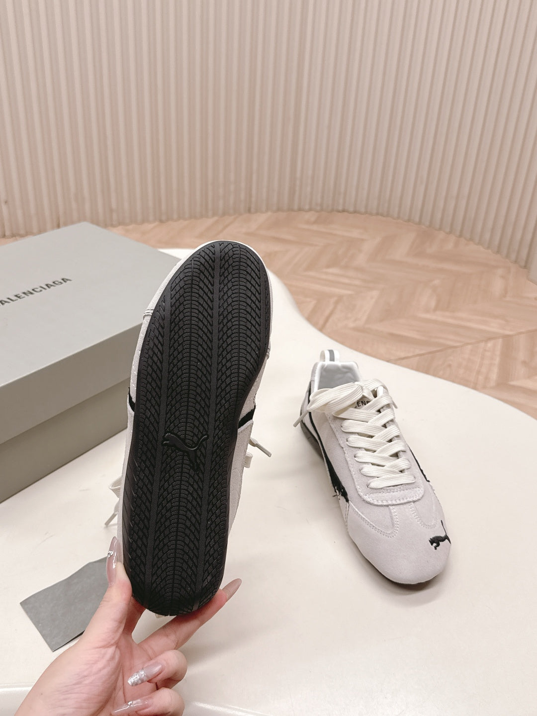 Puma x Balenciaga Speedcat Sneaker Grey Suede 565082