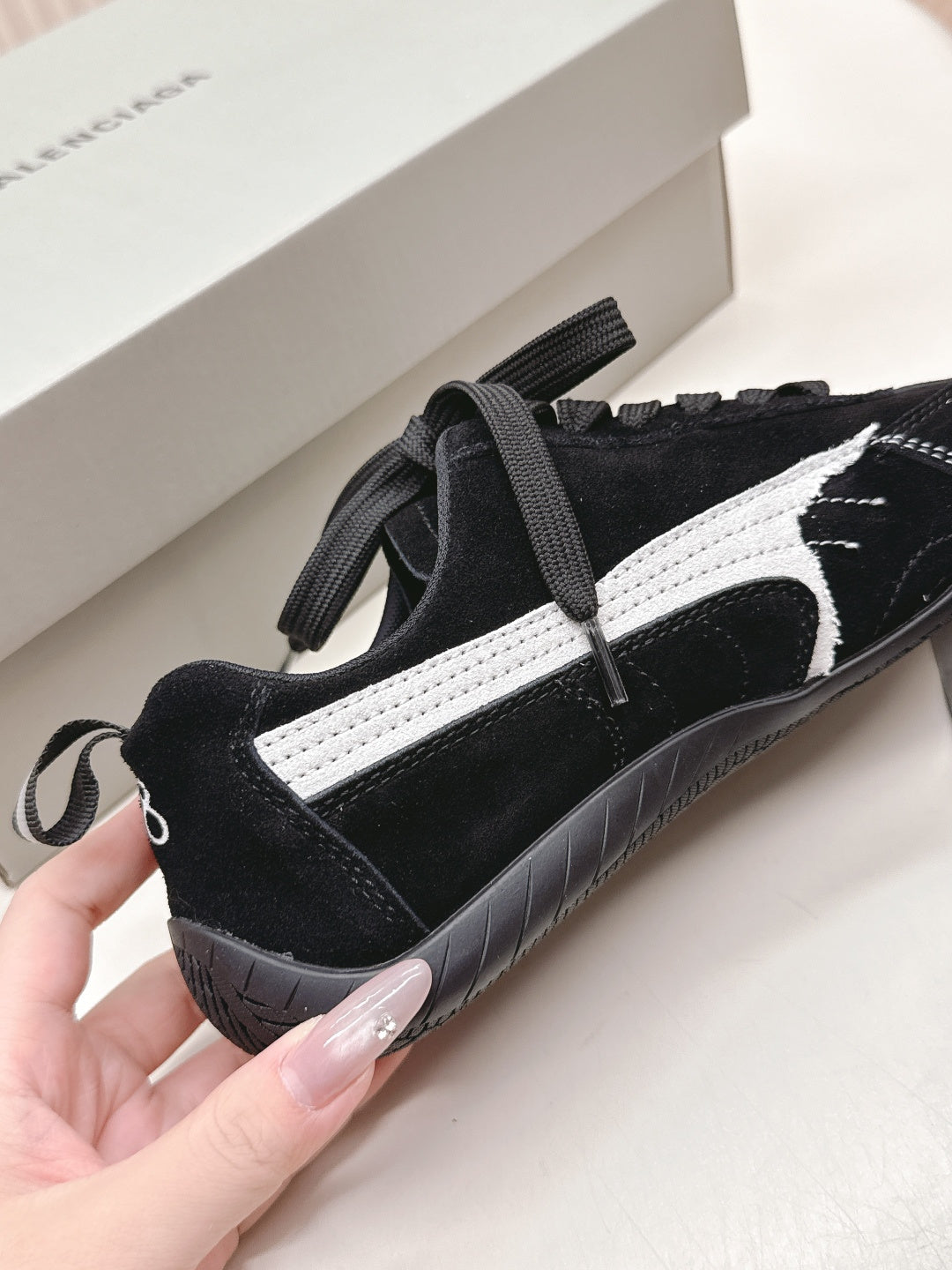 Puma x Balenciaga Speedcat Sneaker Black Suede 565083