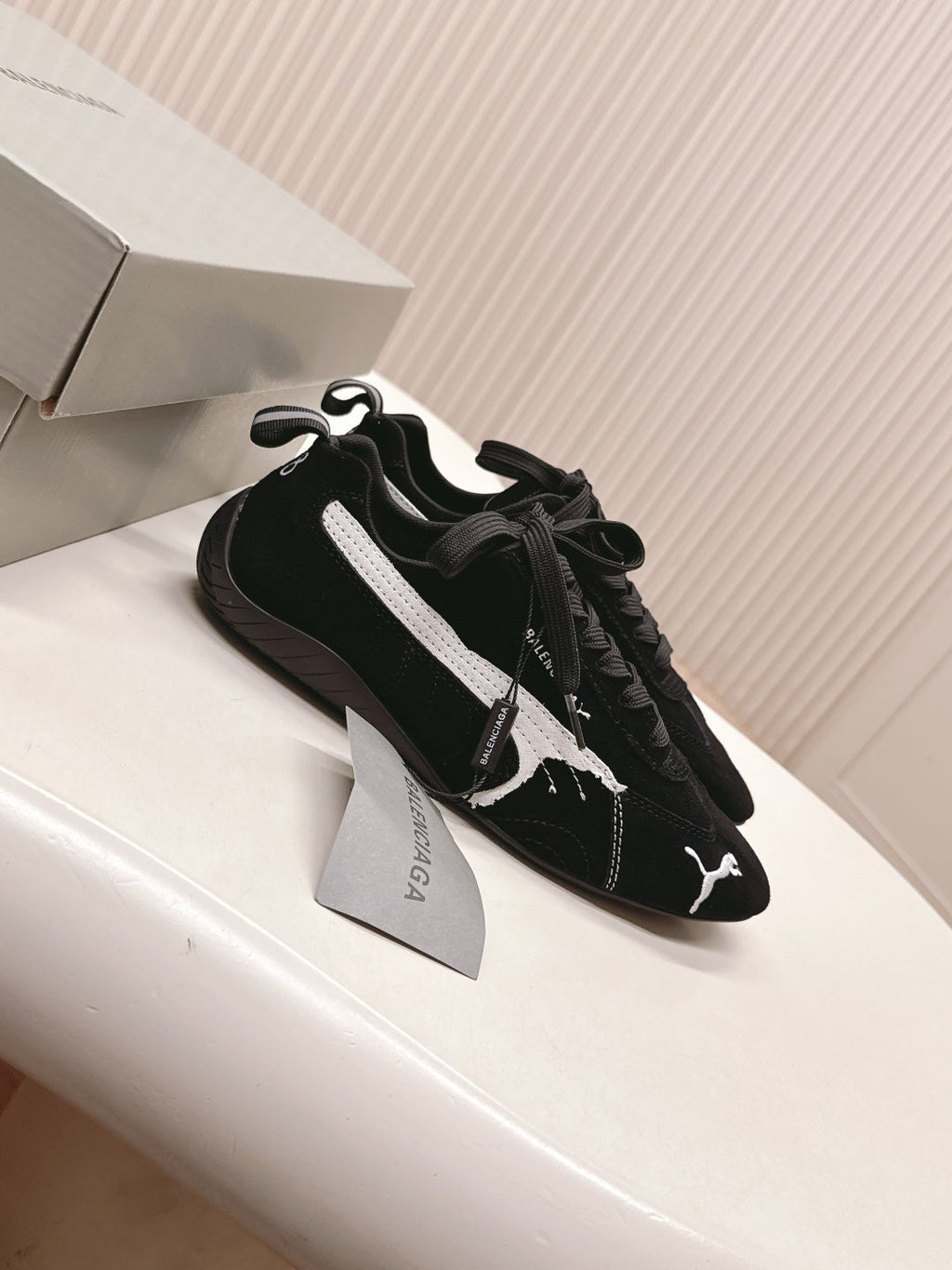 Puma x Balenciaga Speedcat Sneaker Black Suede 565083