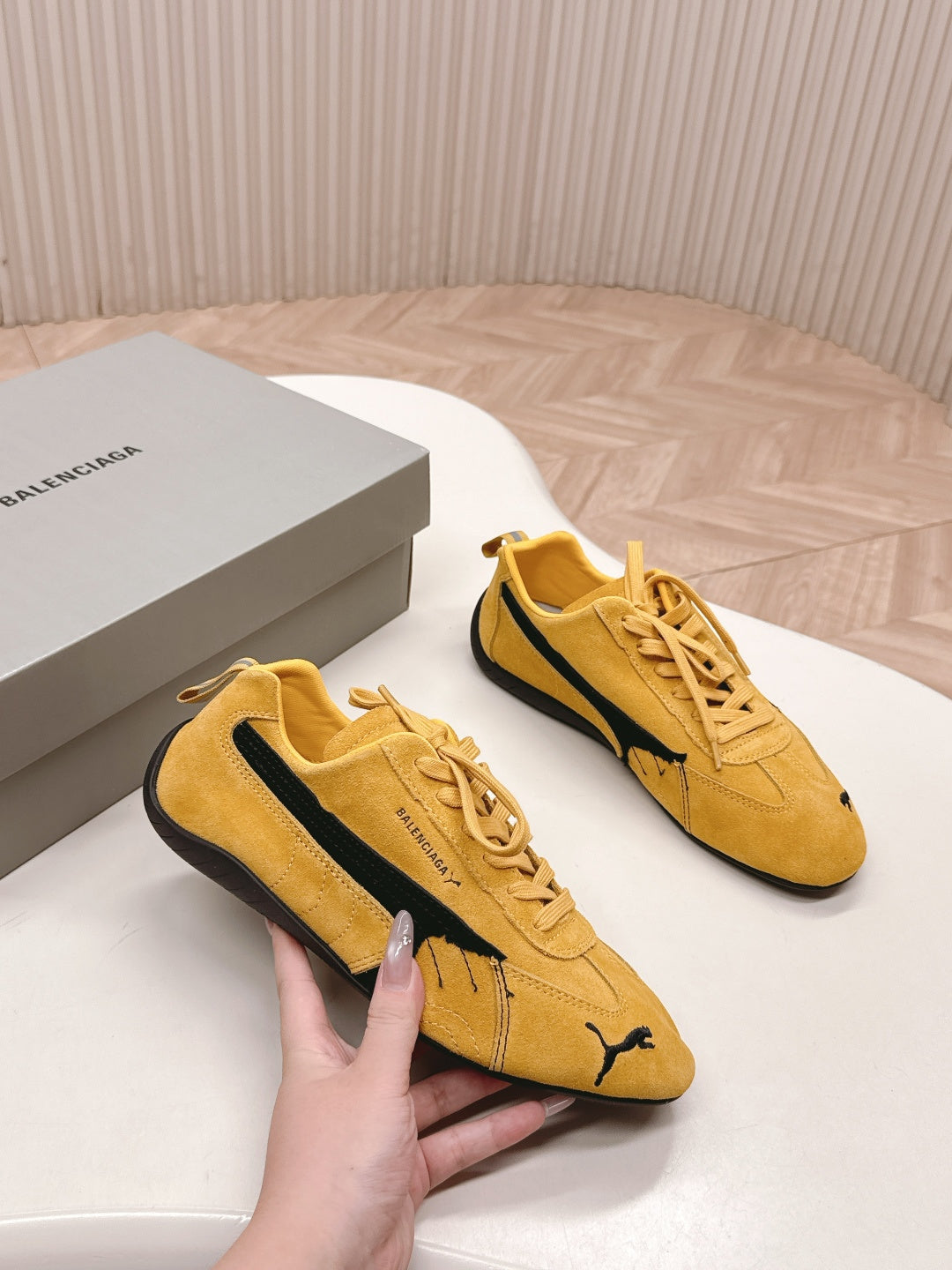 Puma x Balenciaga Speedcat Sneaker Yellow Suede 565084