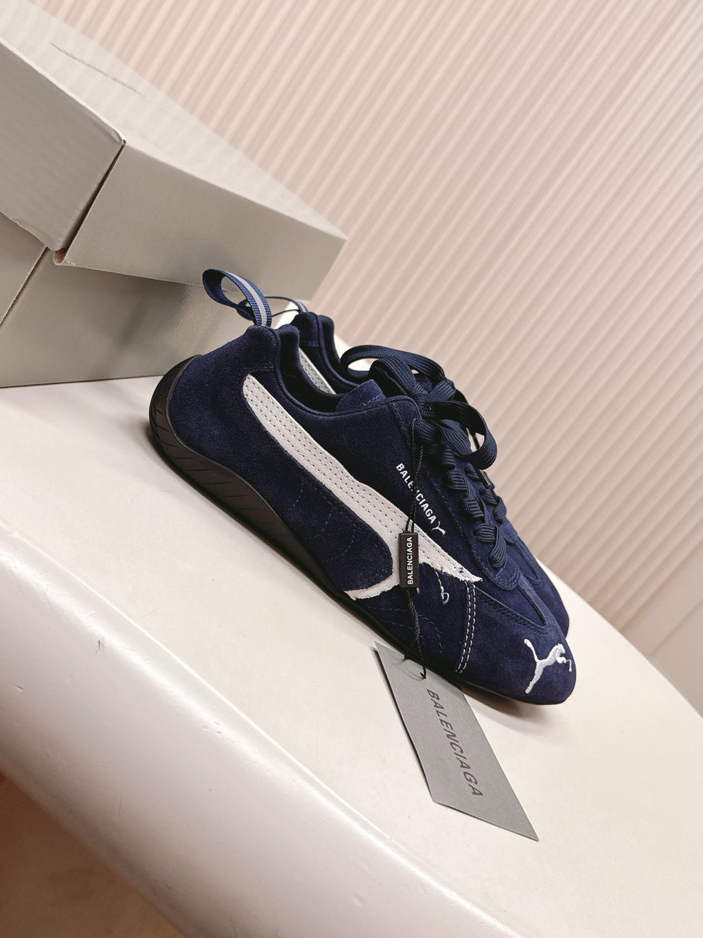 Puma x Balenciaga Speedcat Sneaker Navy Blue Suede 565085