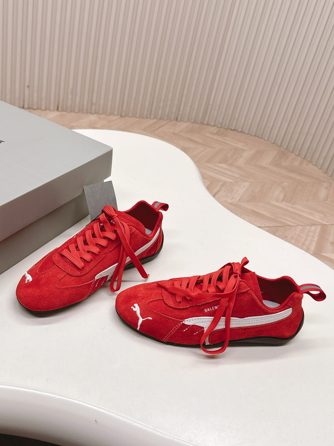 Puma x Balenciaga Speedcat Sneaker Red Suede 565086