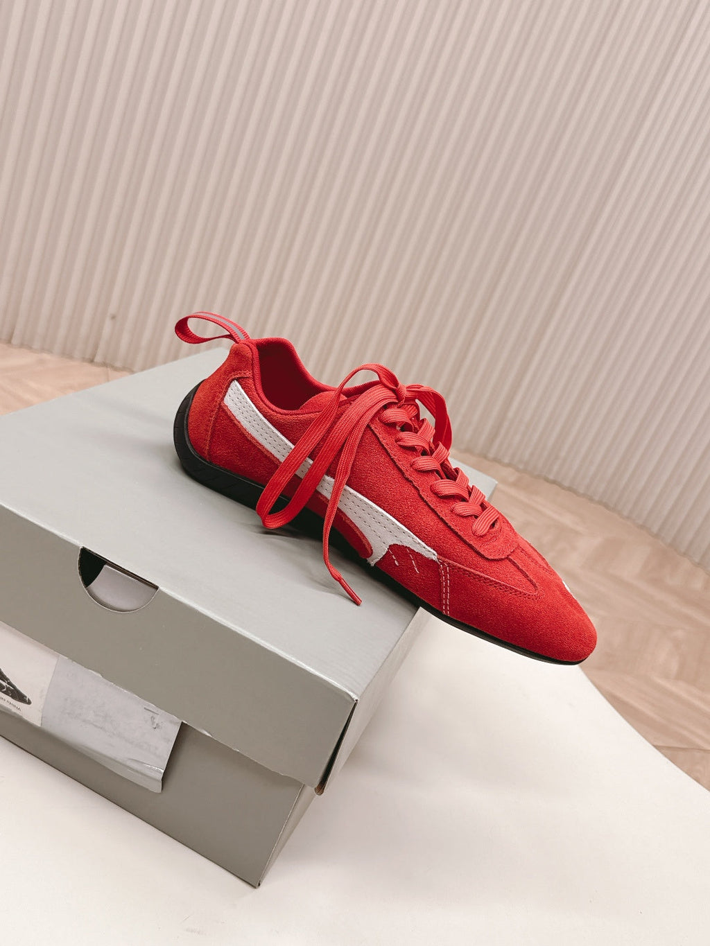 Puma x Balenciaga Speedcat Sneaker Red Suede 565086