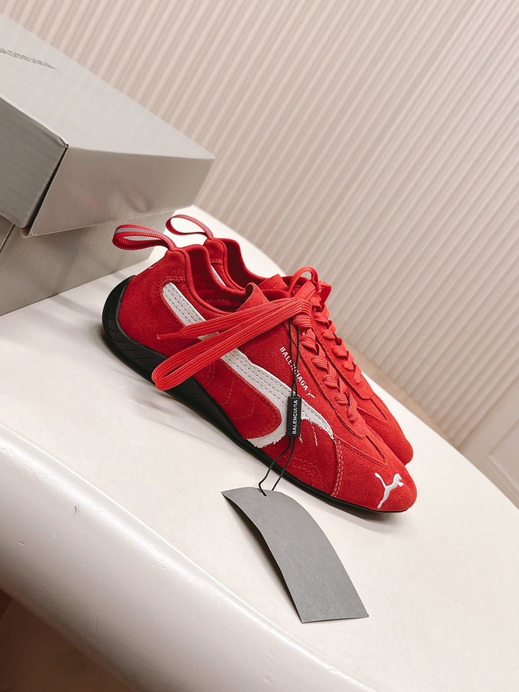 Puma x Balenciaga Speedcat Sneaker Red Suede 565086