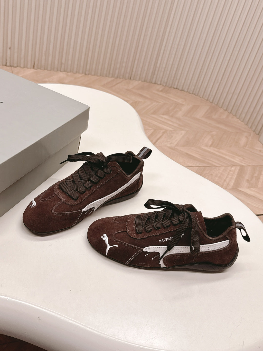 Puma x Balenciaga Speedcat Sneaker Coffee Brown Suede 565087