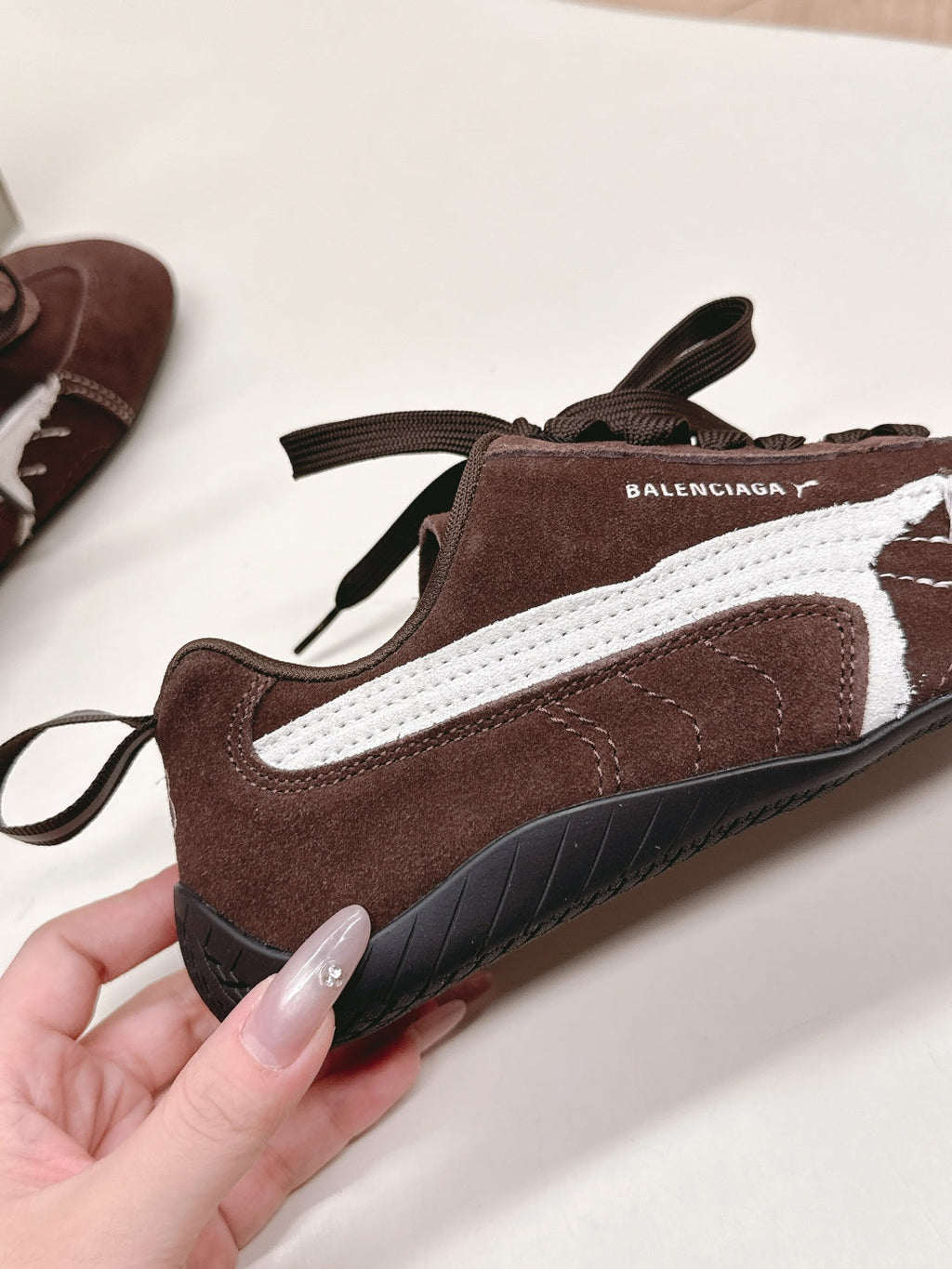 Puma x Balenciaga Speedcat Sneaker Coffee Brown Suede 565087