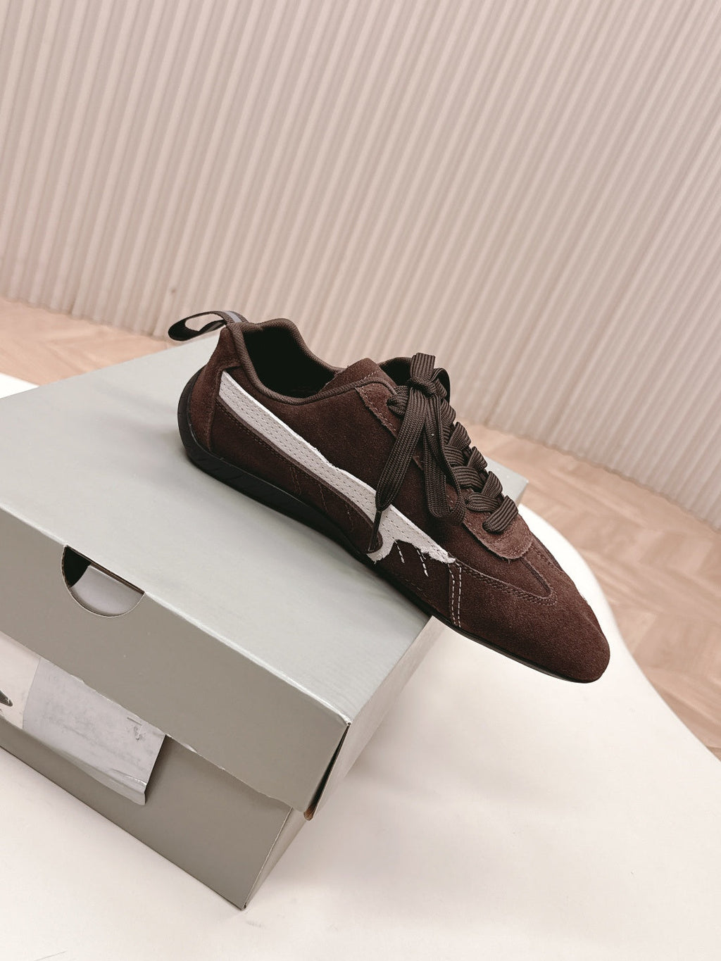 Puma x Balenciaga Speedcat Sneaker Coffee Brown Suede 565087
