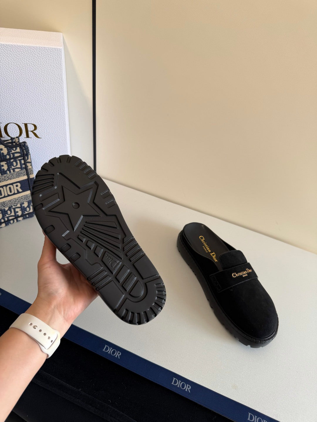 CD Boy Mules Full Black Suede