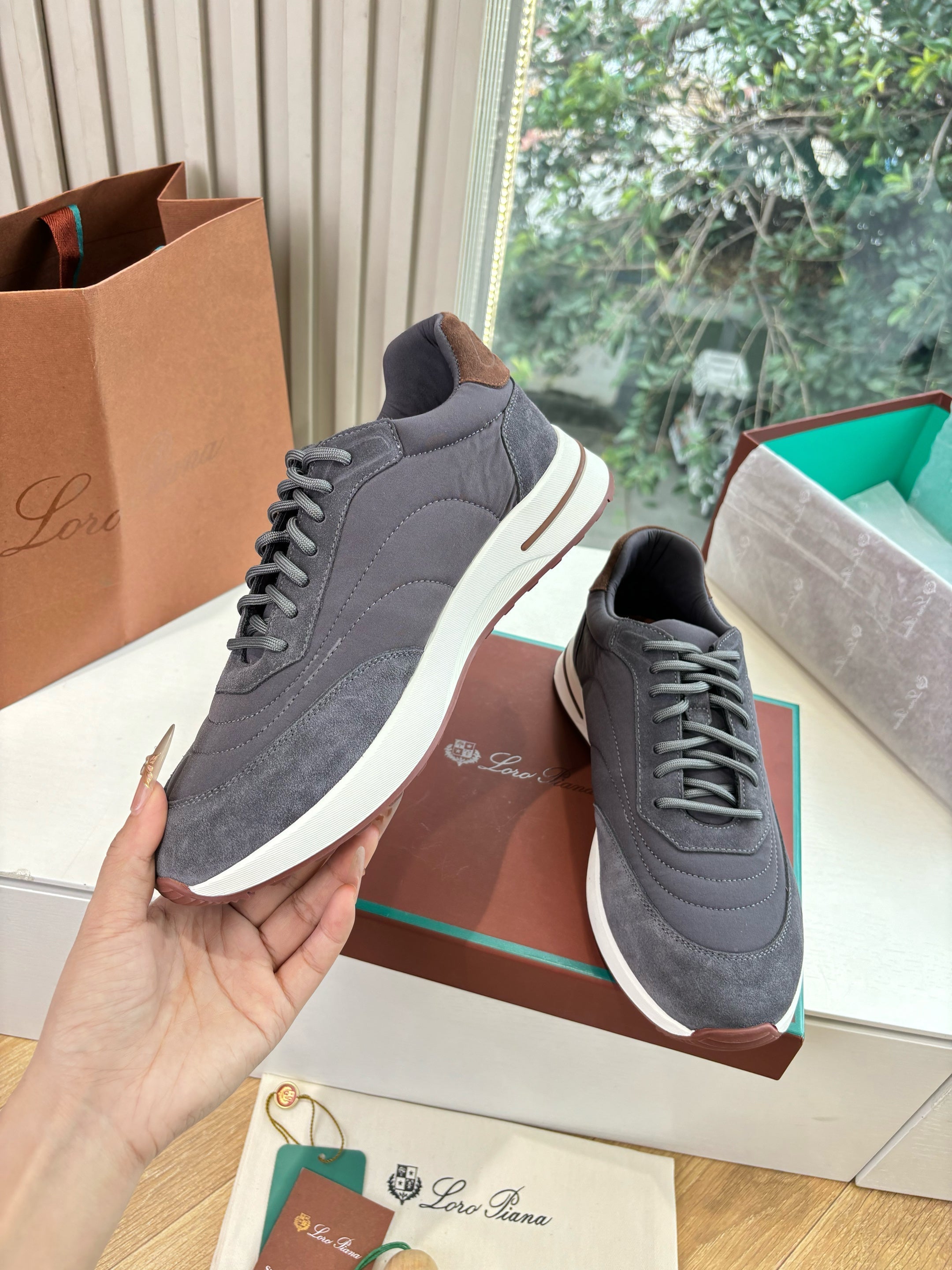 LP Weekend Walk Sneaker Purple Gray Suede 549521