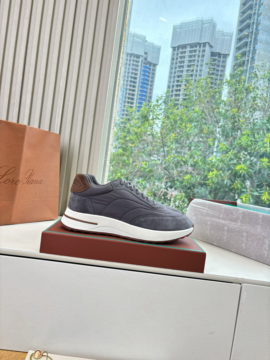 LP Weekend Walk Sneaker Purple Gray Suede 549521