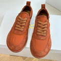 The Row 2025 Sneaker Orange Suede Fabric 549356