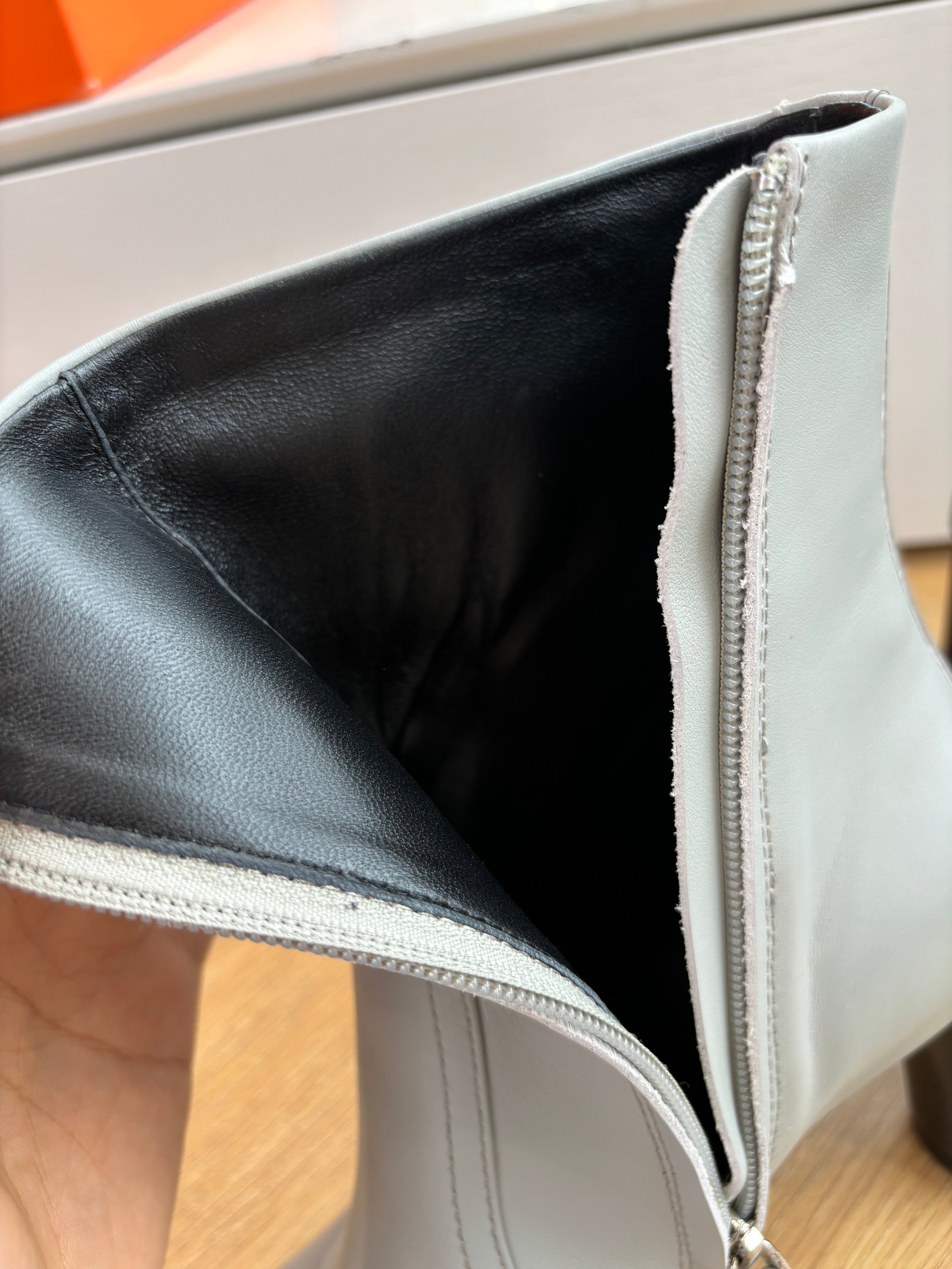 HM Lisa Ankle Boot 55mm Grey Cowhide 548775