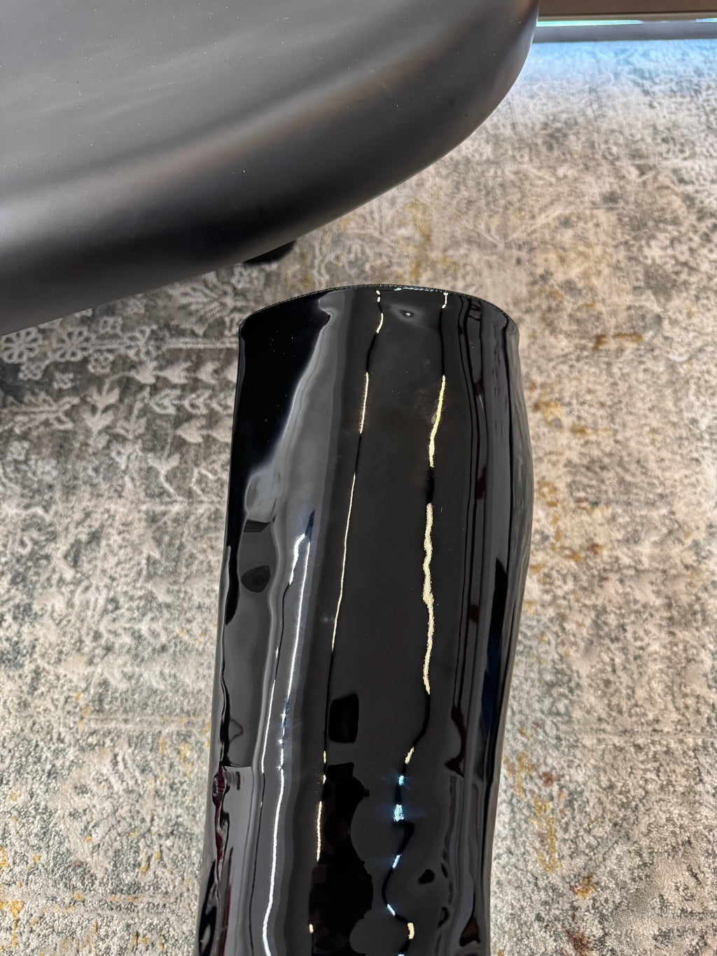 YSL 2025 Boot Black Patent Leather 571309