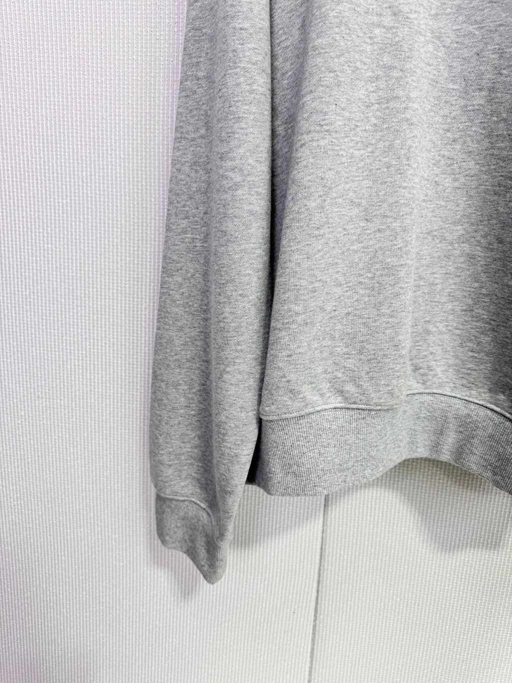 Miumiu 2025 Polo Neck Oversized Sweatshirt Grey Wool