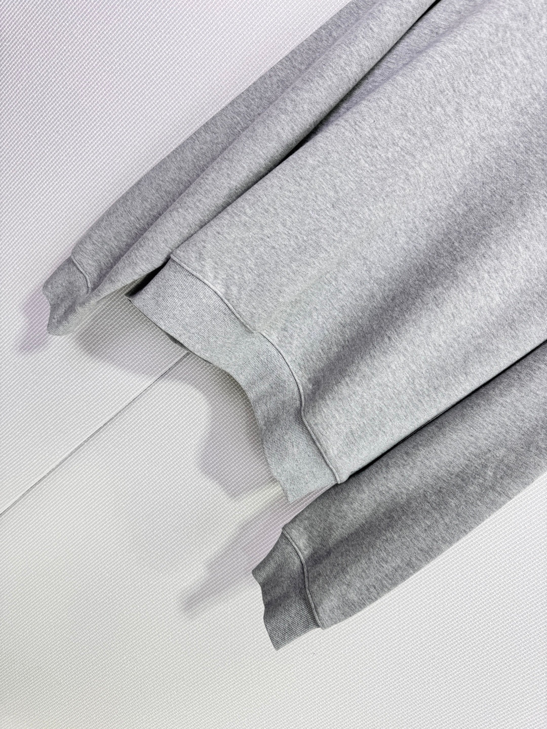 Miumiu 2025 Polo Neck Oversized Sweatshirt Grey Wool