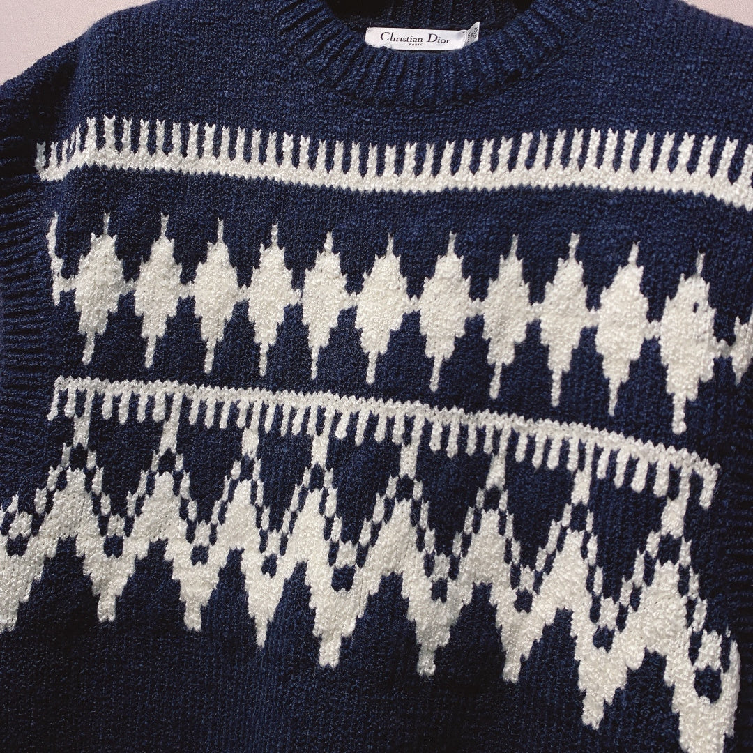 CD 25 Sleeveless Sweater Navy Blue Wool 320038