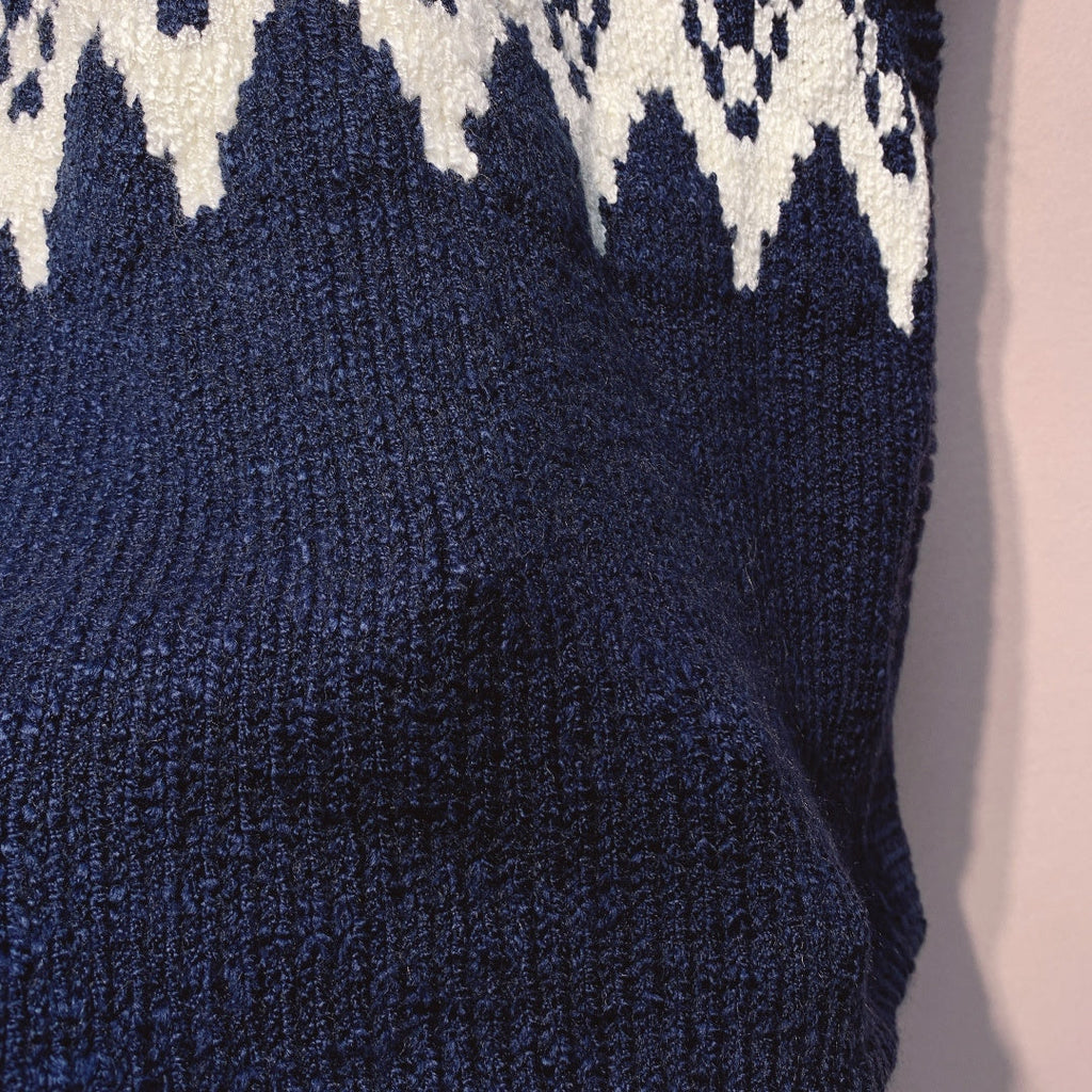 CD 25 Sleeveless Sweater Navy Blue Wool 320038