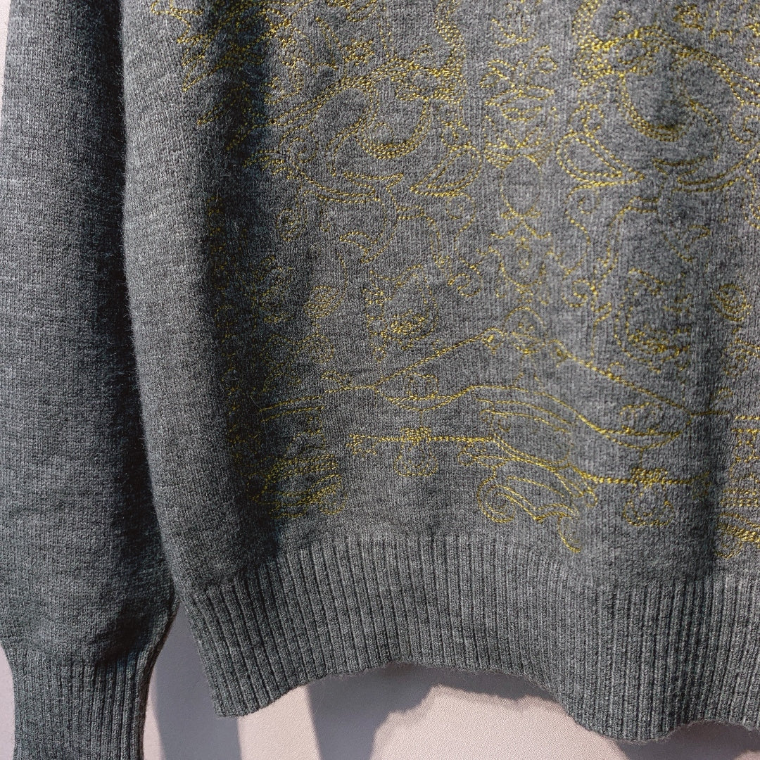 CD 25 Knit Sweater Gray Wool 320042