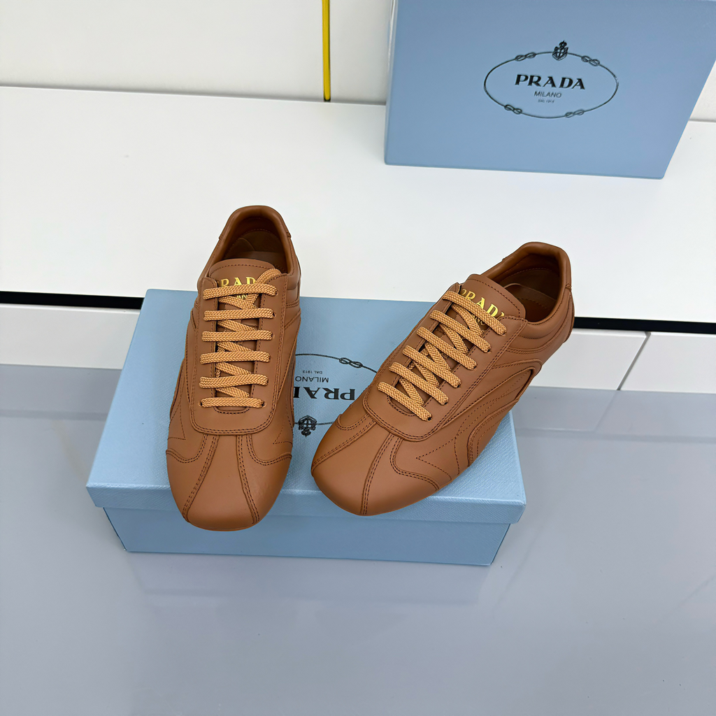 Prada Montecarlo Sneakers Brown Cowhide 565698