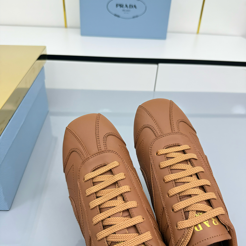 Prada Montecarlo Sneakers Brown Cowhide 565698