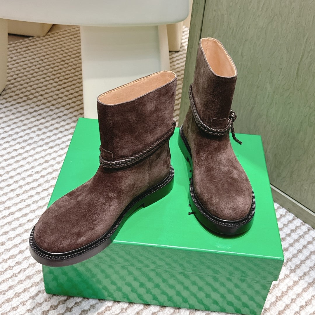 BV James Ankle Boot Coffee Brown Suede 548535