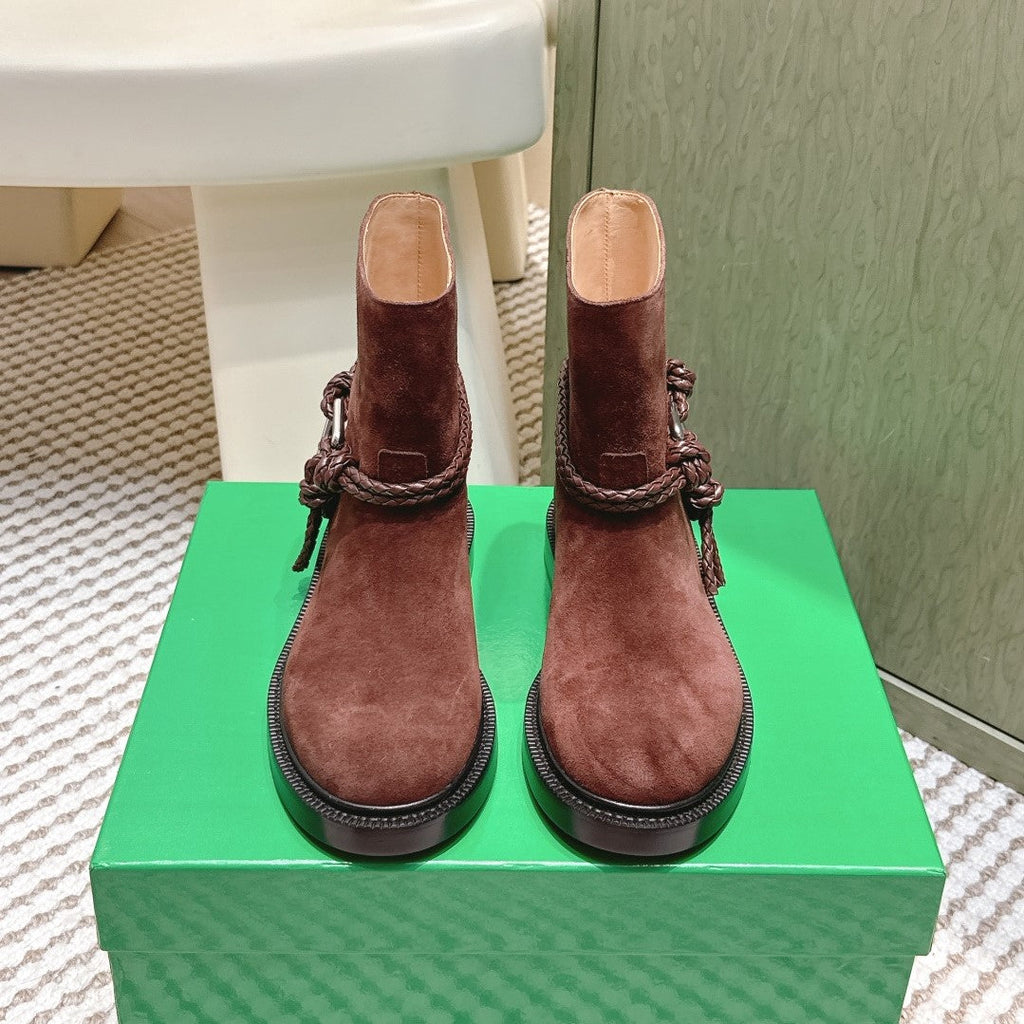 BV James Ankle Boot Brown Suede 548536