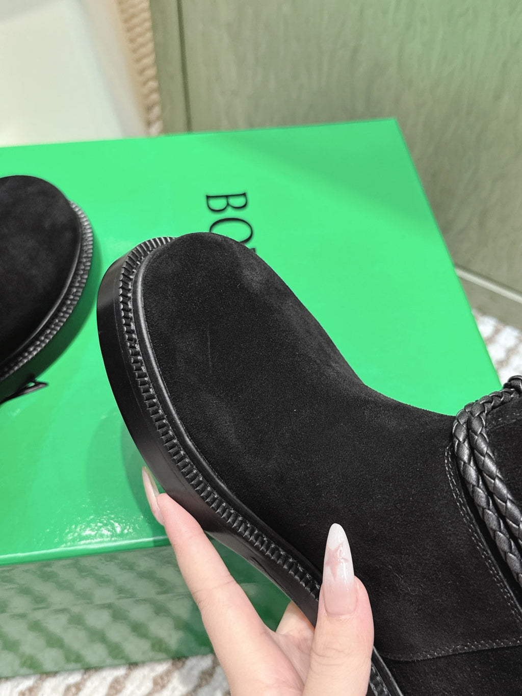 BV James Ankle Boot Black Suede 548537