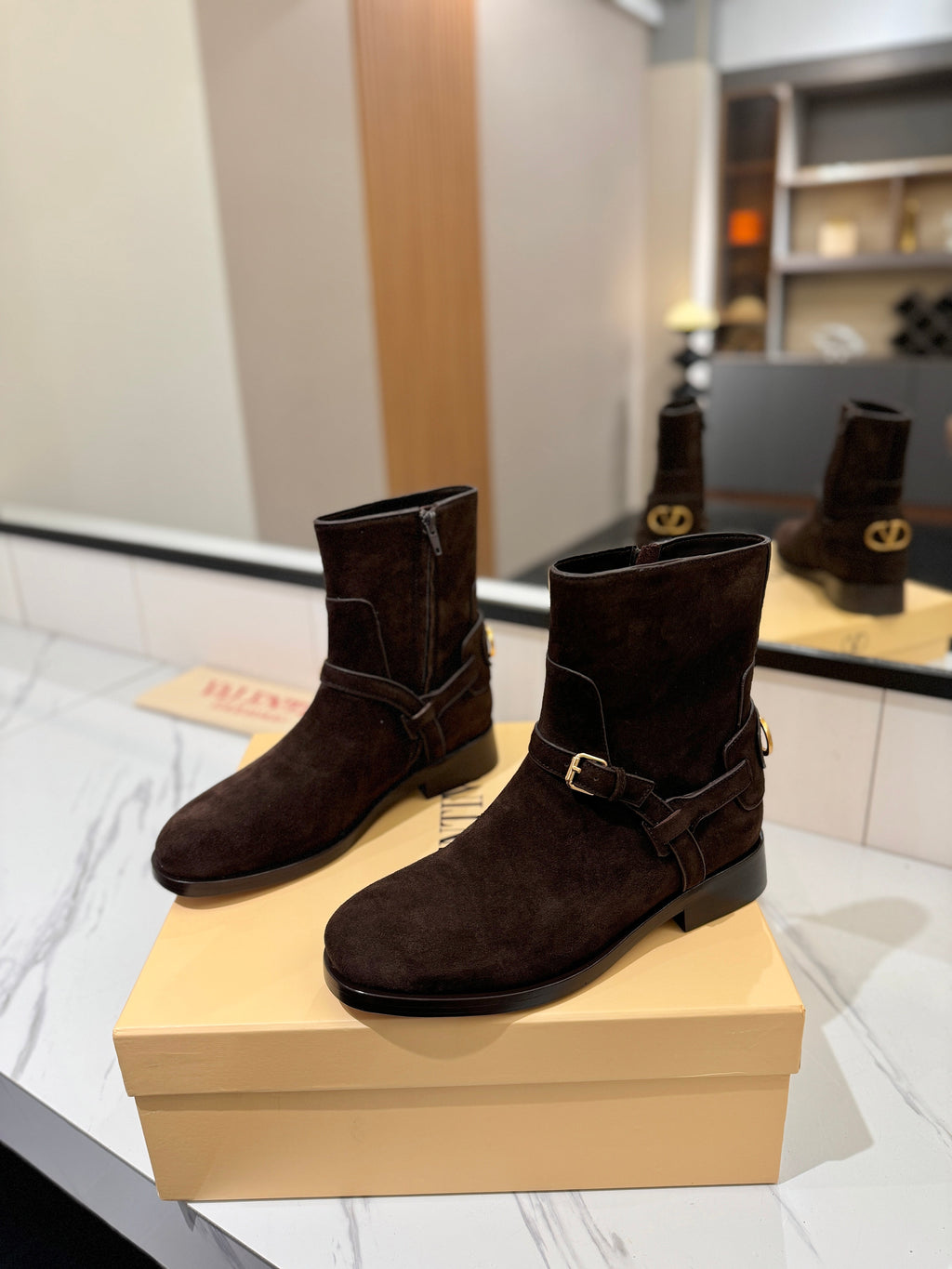 Valentino 2025 Pattie Boot Black Suede 560744