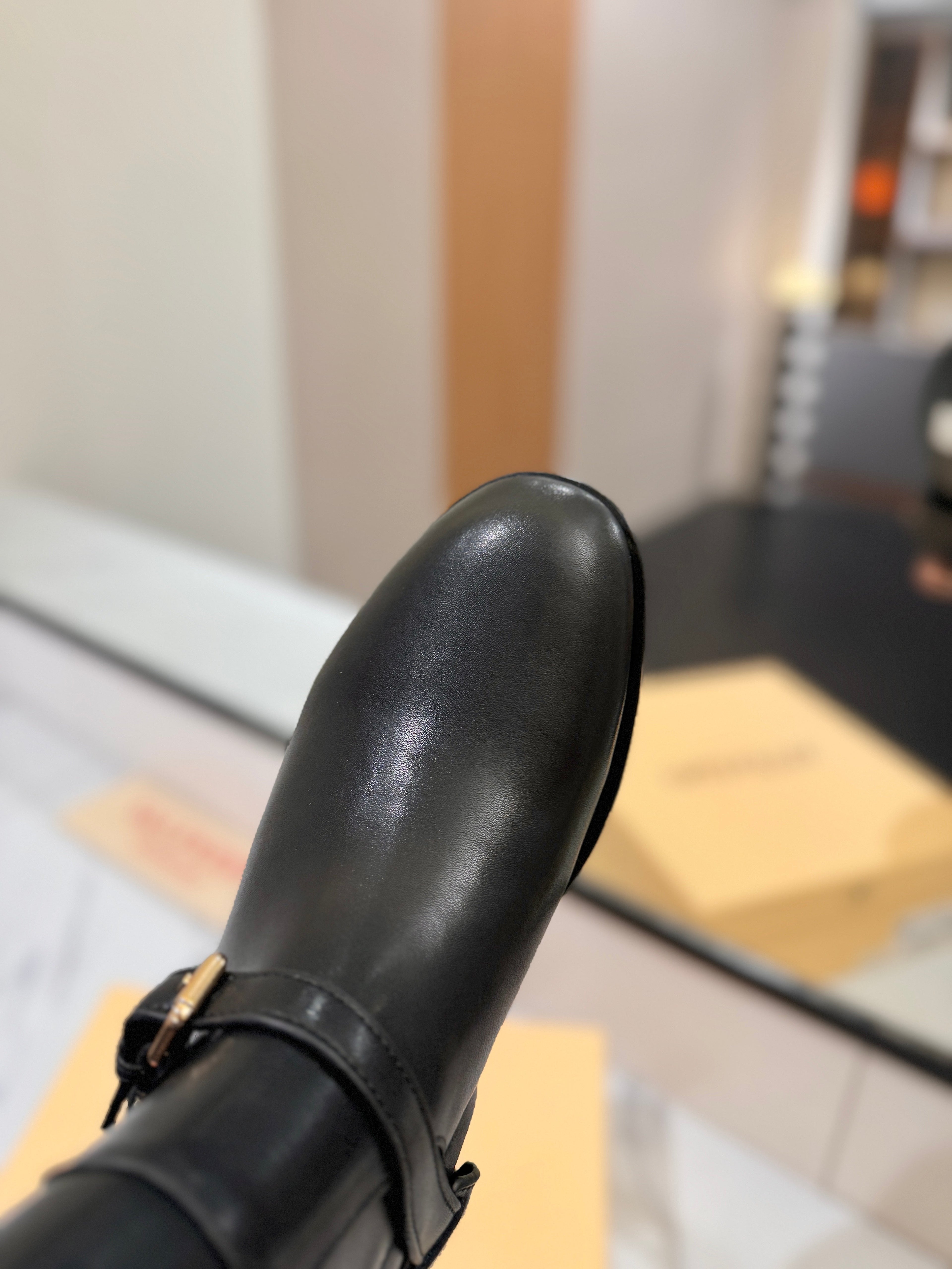 Valentino 2025 Pattie Boot Black Calfskin 560747