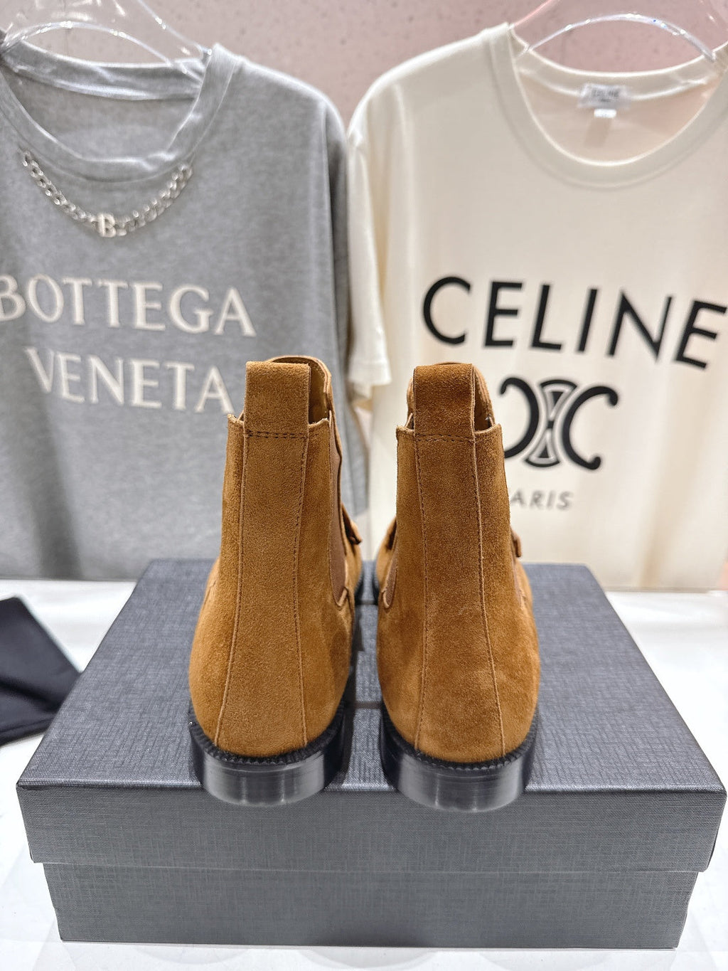 YSL 2025 High-top Loafer Tan Suede 567588