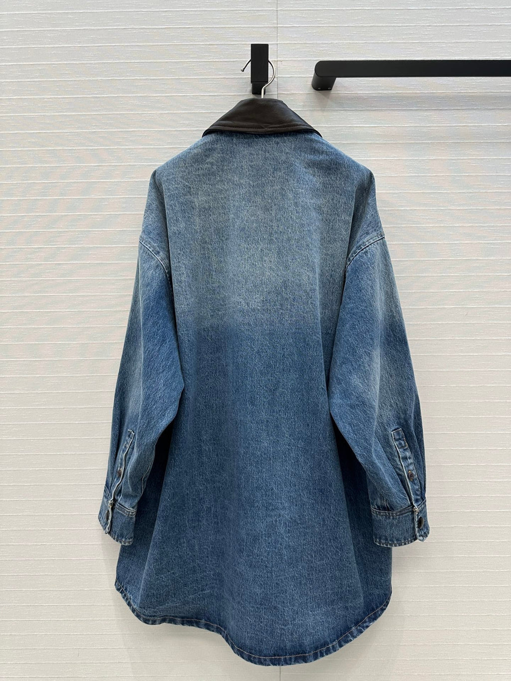Prada 25 Denim Jacket Dress Blue Cotton