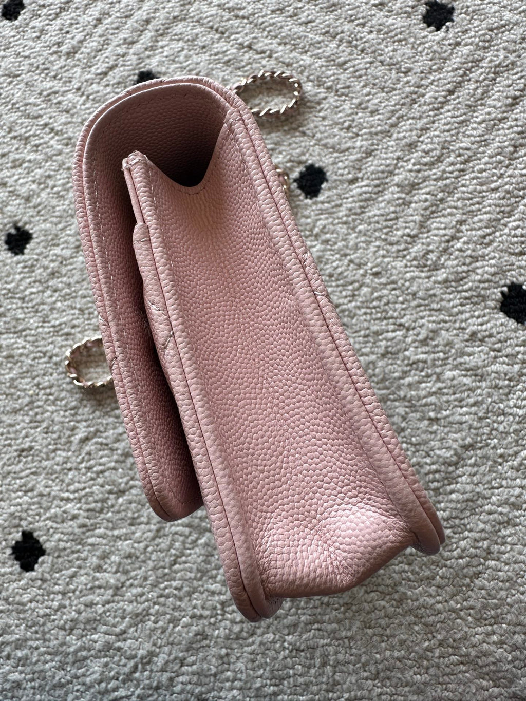 Chanel 2025 Trendy CC Wallet on Chain 19cm Bag Pink Caviar Leather 320290